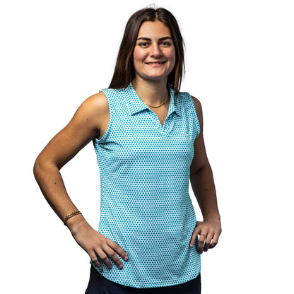 Women's Scales Pickleball Sleeveless Polo - The Golf Guys Online