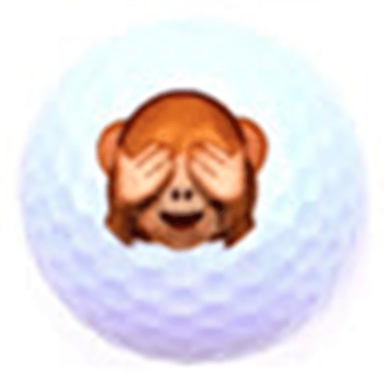 3 Funny Monkeys Golf Balls