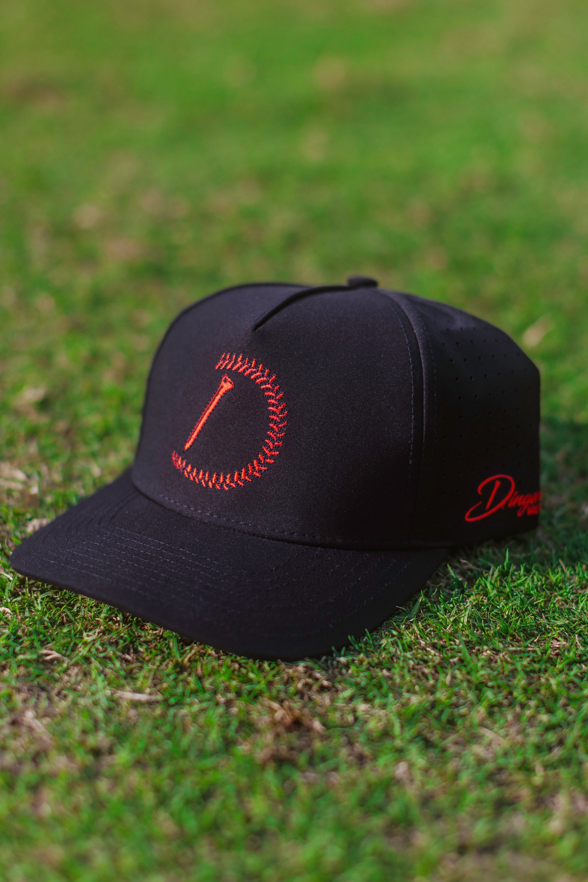 Stitch Black Golf Hat - The Golf Guys Online