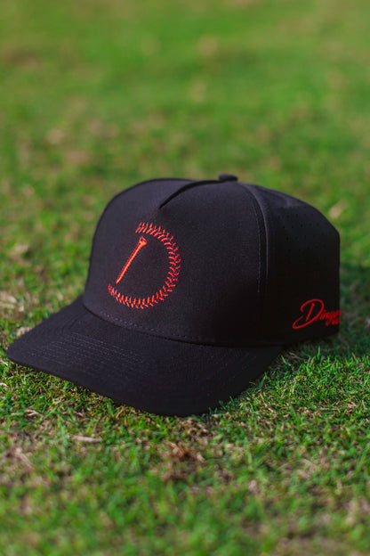 Stitch Black Golf Hat - The Golf Guys Online