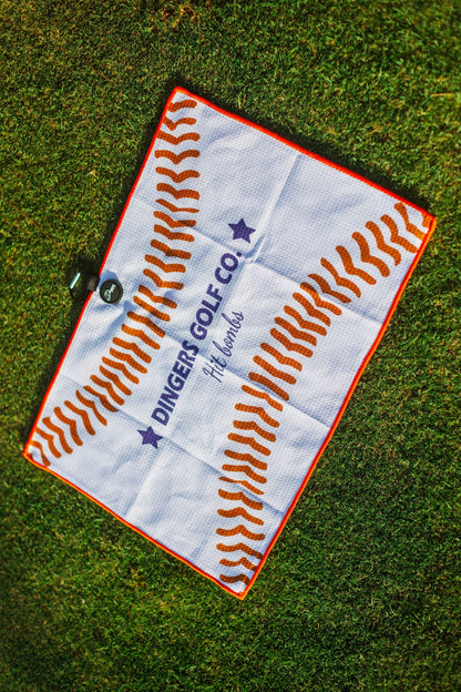 Dingers Stitches Towel - The Golf Guys Online