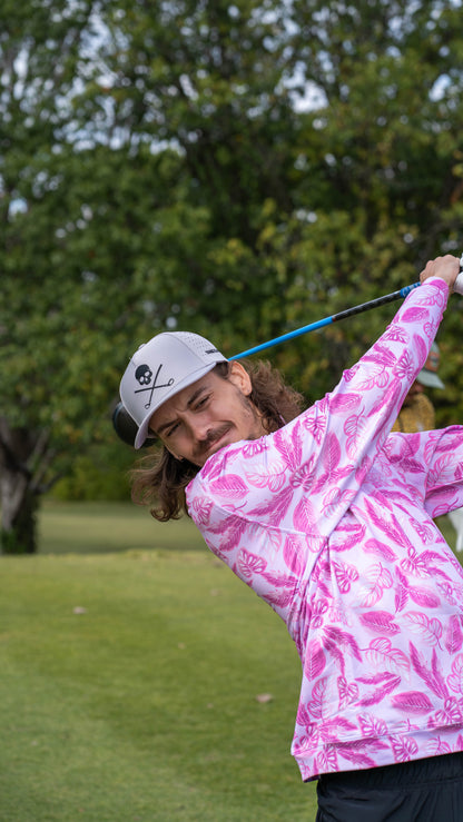 Skull and Crossbones Gray Golf Hat - The Golf Guys Online