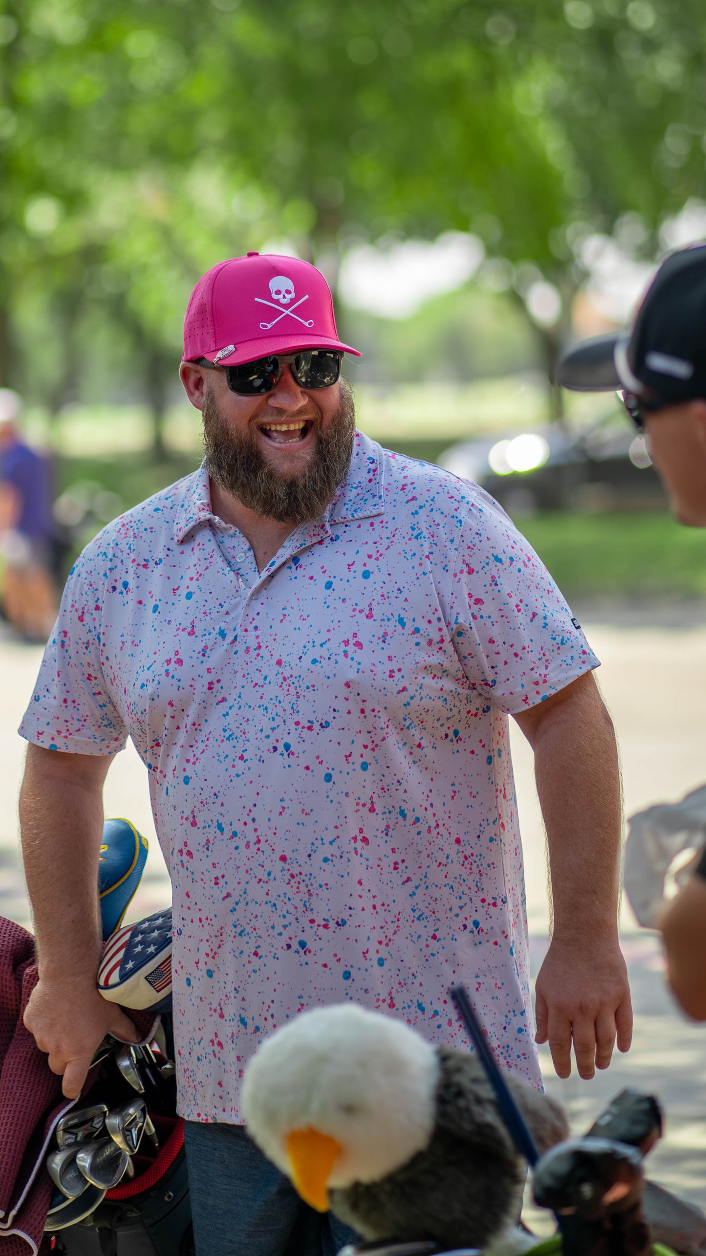 Pink Skull Golf Hat - The Golf Guys Online