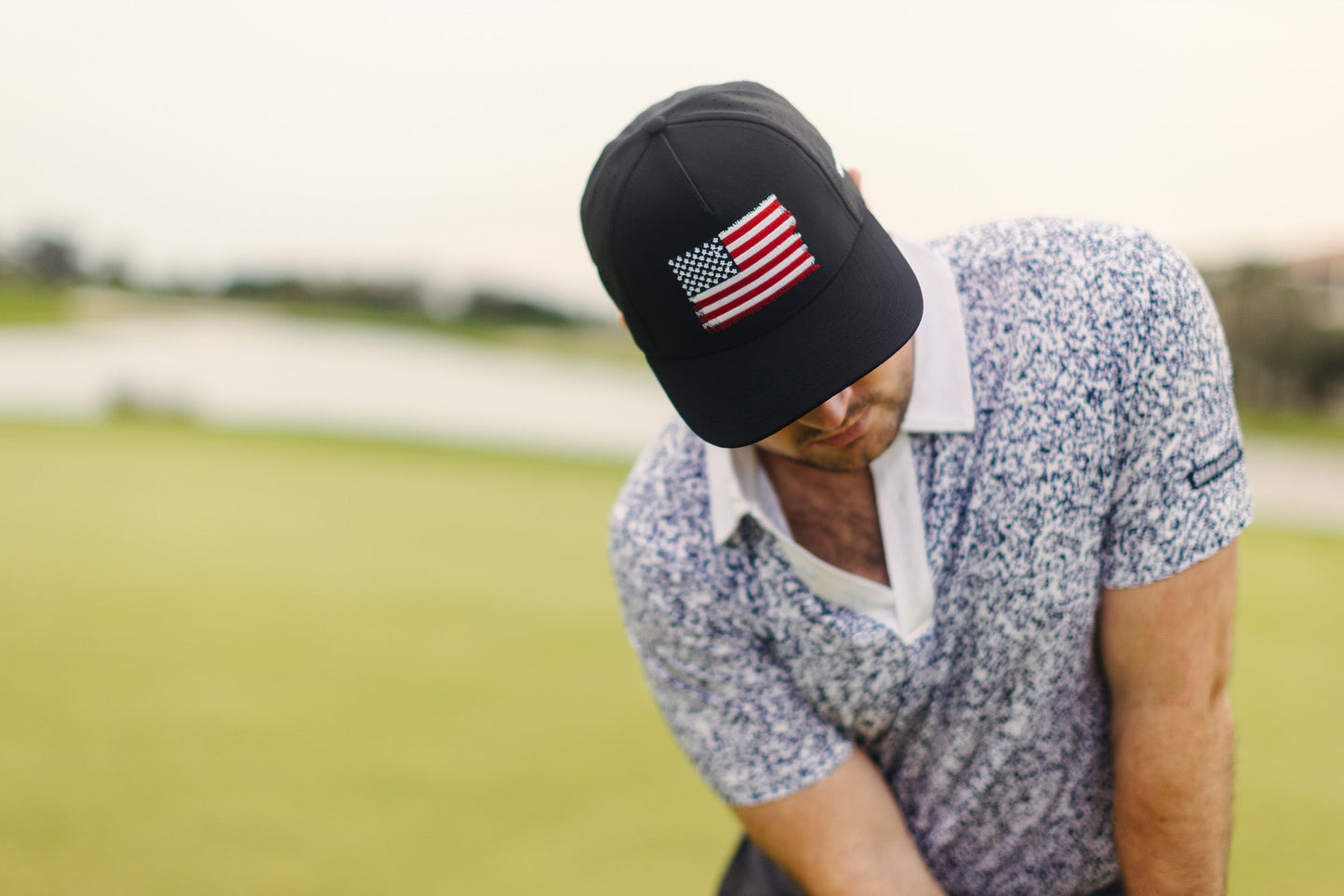 USA Flag Golf Hat - The Golf Guys Online