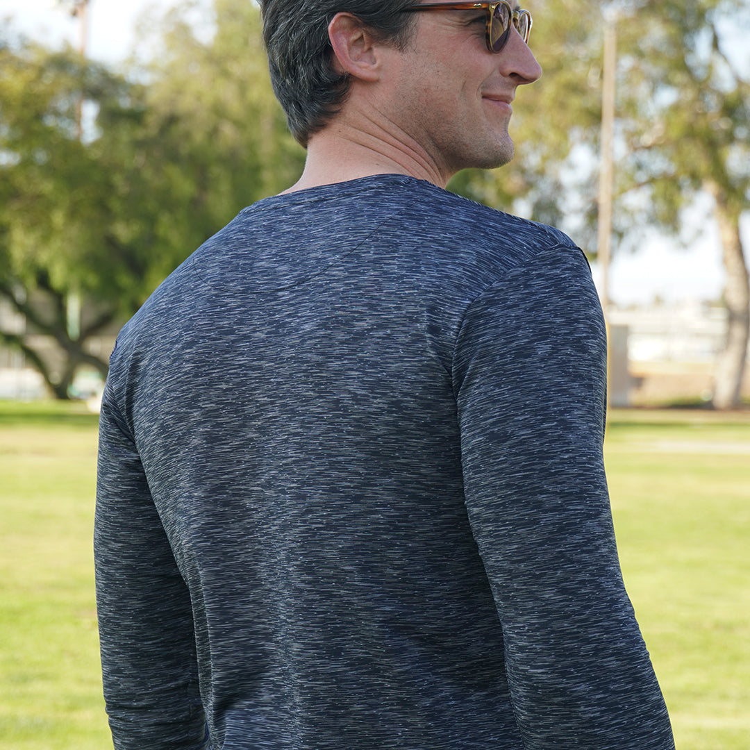 Obsidian Long Sleeve Men's T-Shirt - The Golf Guys Online