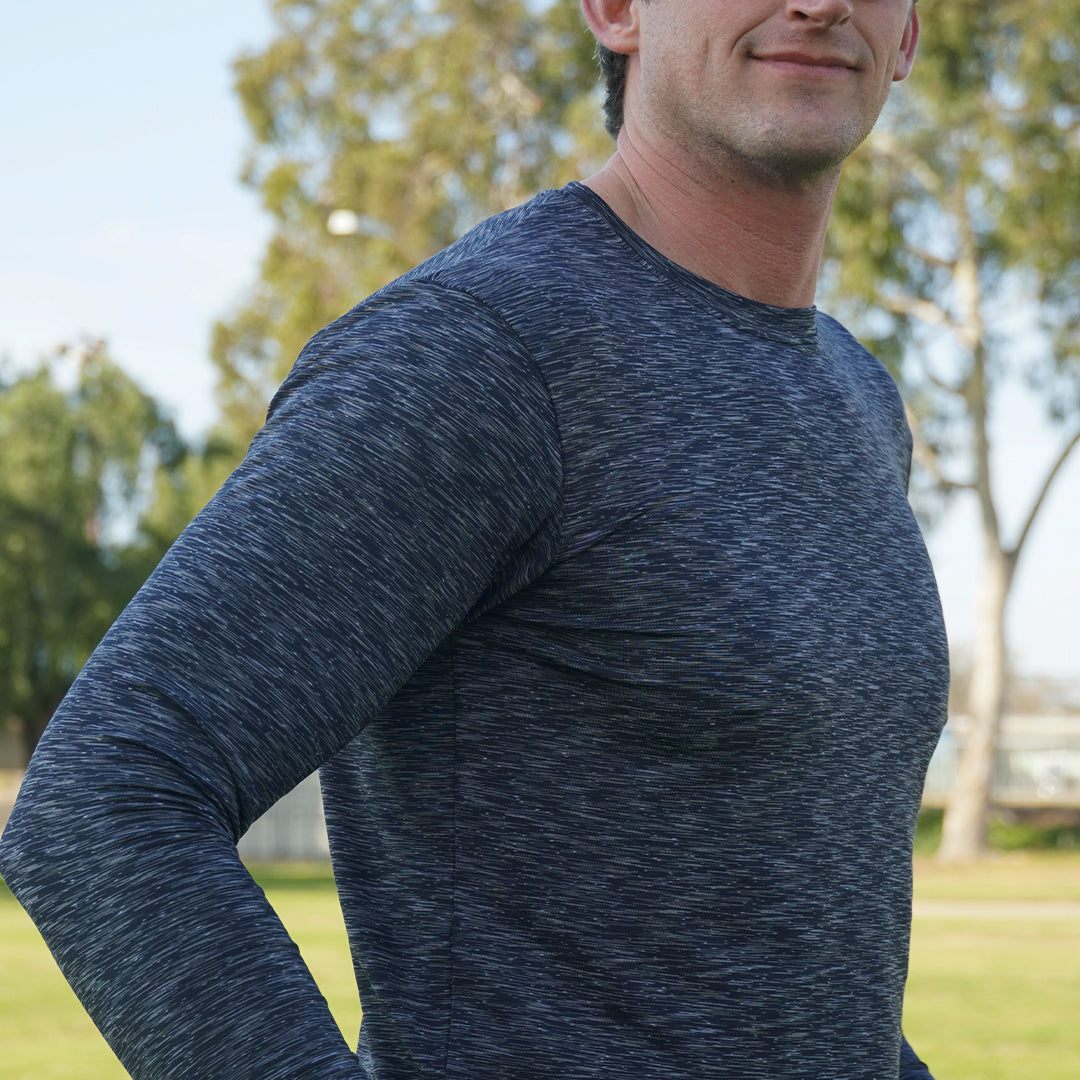 Obsidian Long Sleeve Men's T-Shirt - The Golf Guys Online