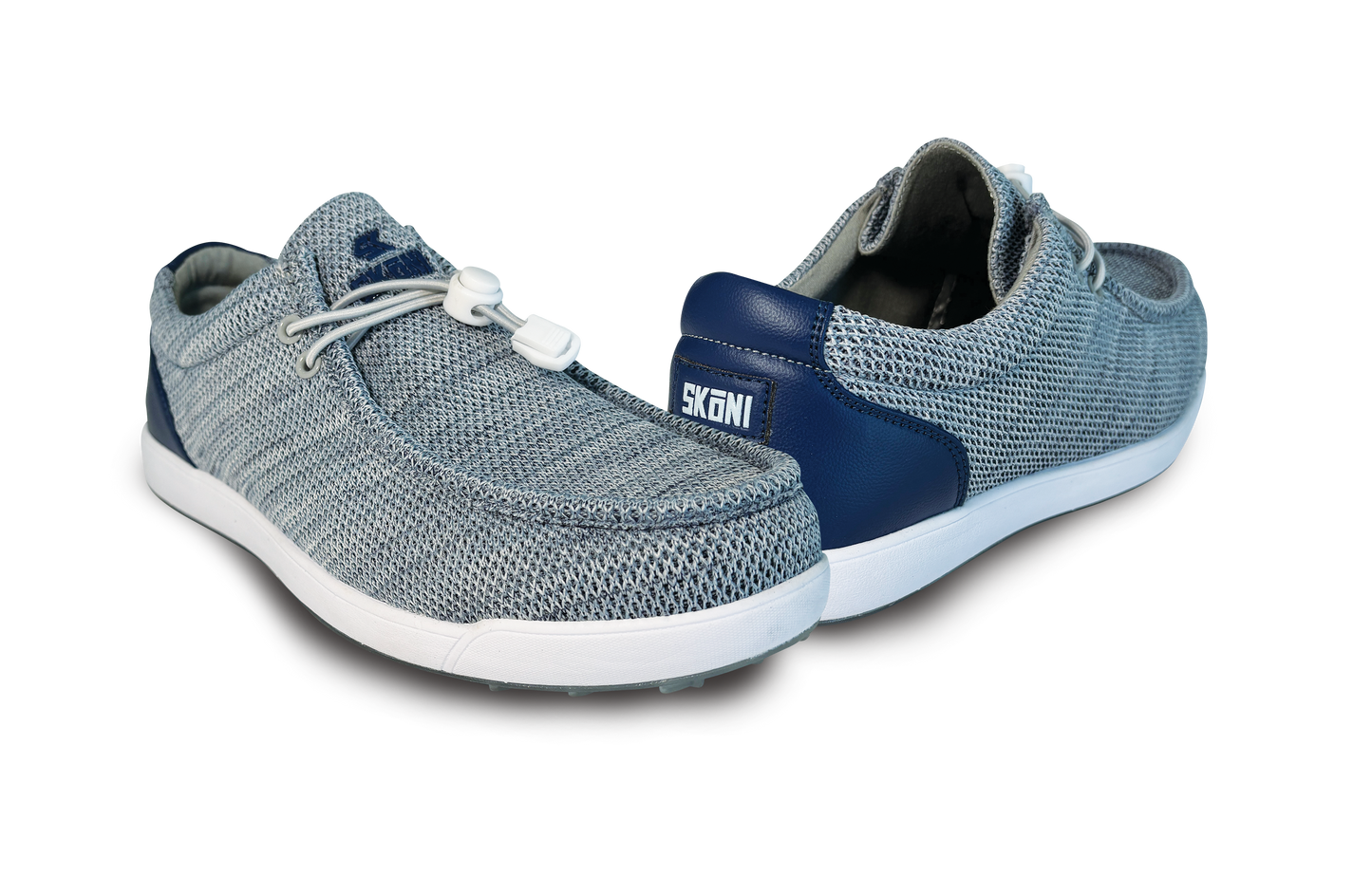 SKŌNI Men's Golf Shoe Waterproof- Grey/Navy - The Golf Guys Online