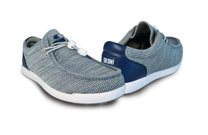 SKŌNI Men's Golf Shoe Waterproof- Grey/Navy - The Golf Guys Online