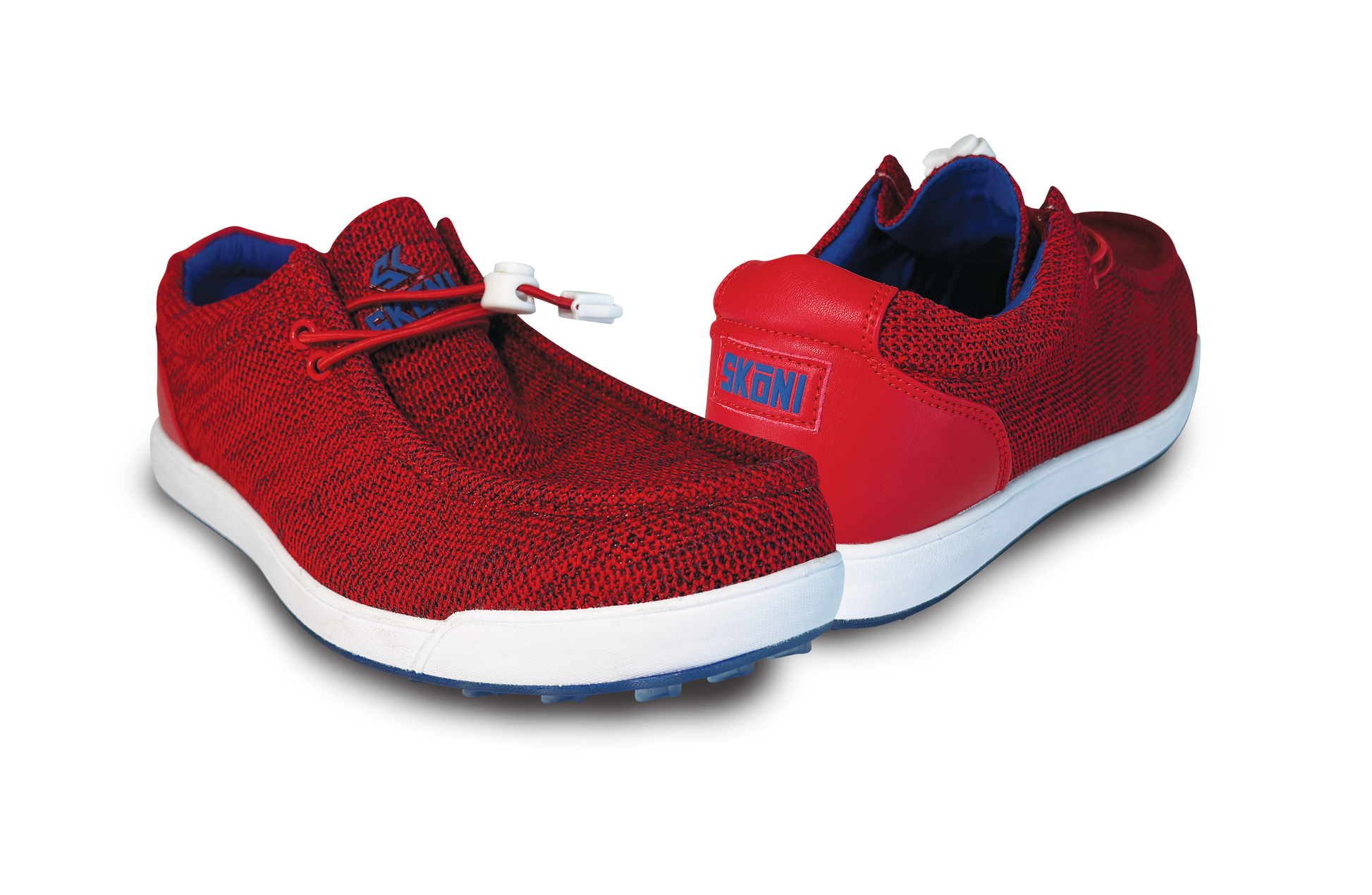 SKŌNI Men's Golf Shoe Waterproof- Red - The Golf Guys Online