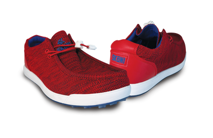 SKŌNI Men's Golf Shoe Waterproof- Red - The Golf Guys Online