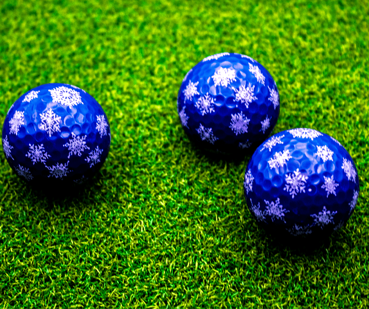 New Novelty Snowflakes Golf Balls