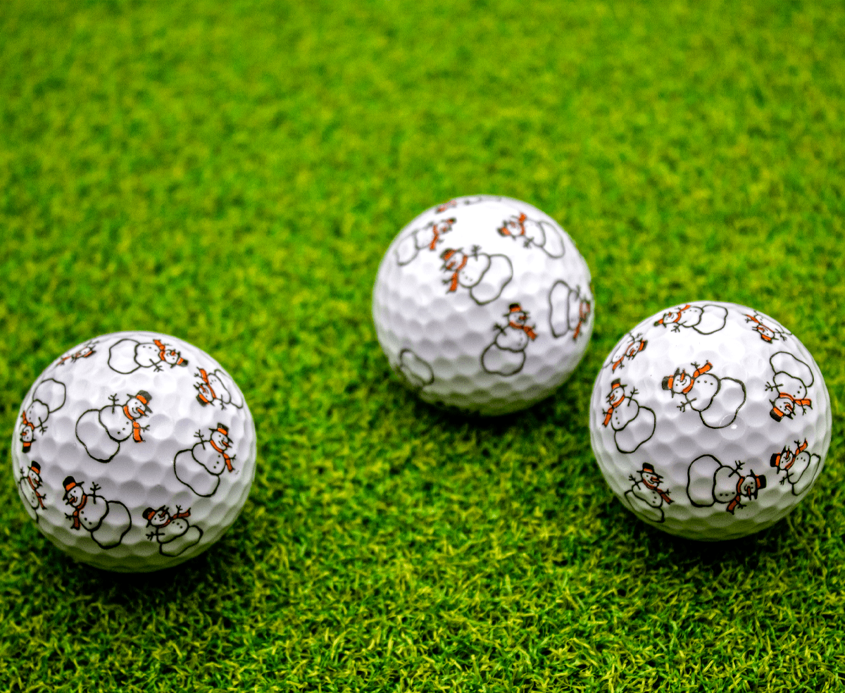New Novelty Snowmen Golf Balls