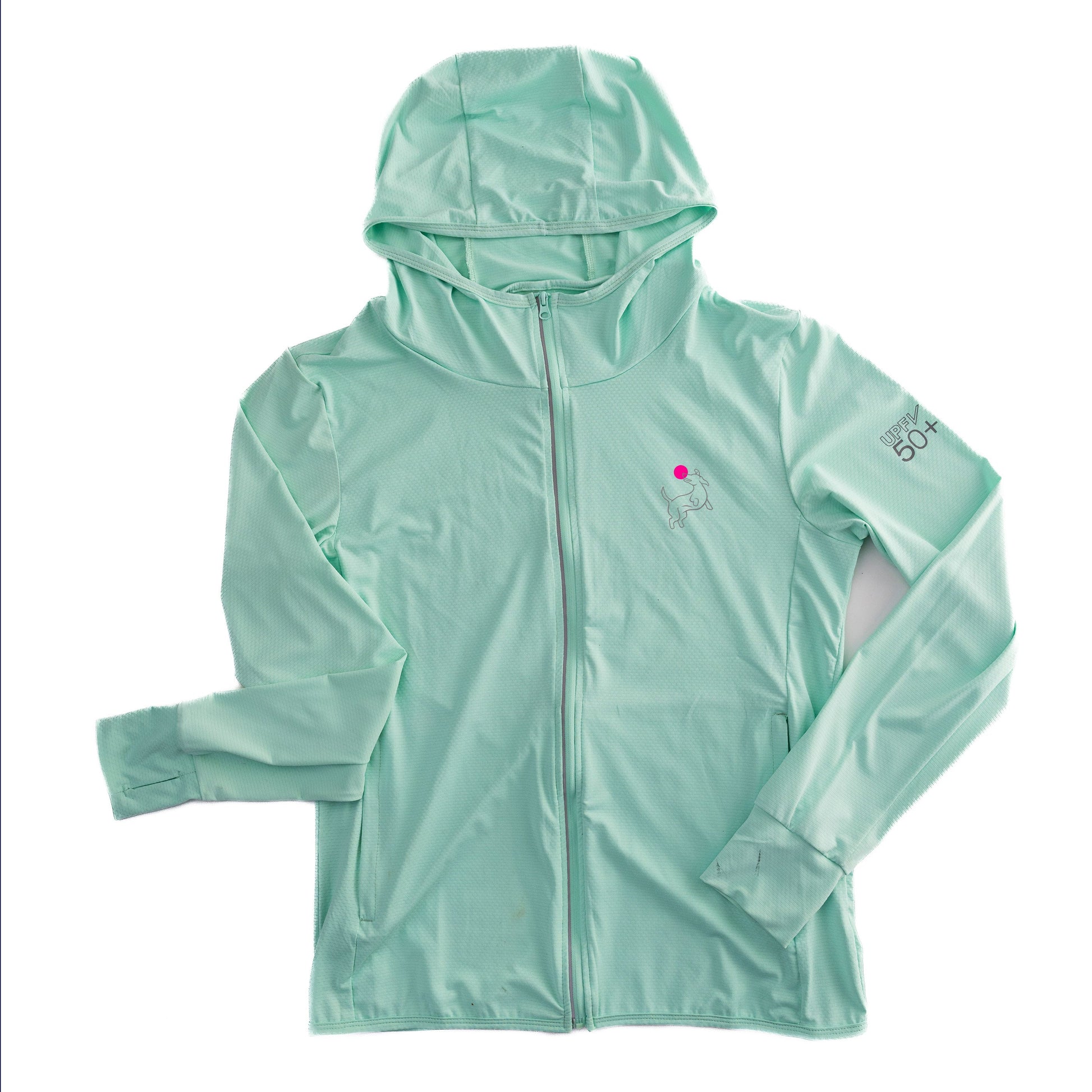 Mint Zip-Front Sun Hoodie - The Golf Guys Online