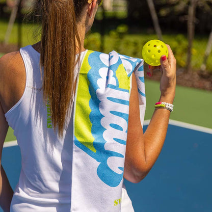 Pickleball Sports Towel White - The Golf Guys Online
