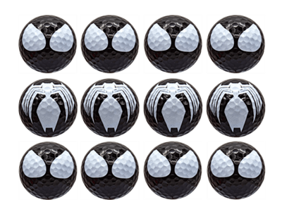 New Novelty Symbiote Spider Face Golf Balls