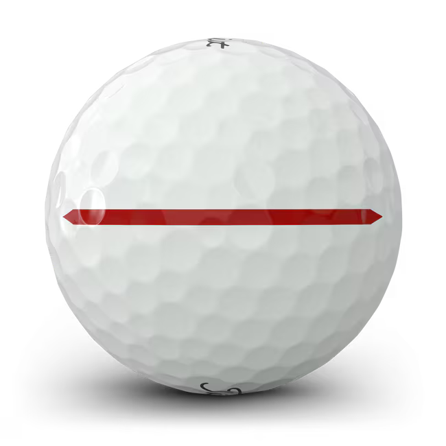 Titleist 2026 Pro V1x Left Dash AIM Performance Alignment Red Line Golf Balls