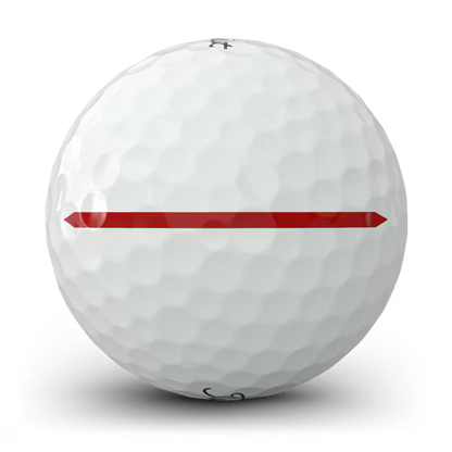 Titleist 2026 Pro V1x Left Dash AIM Performance Alignment Red Line Golf Balls