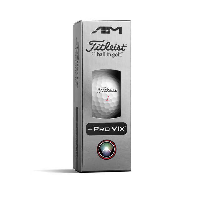 Titleist 2026 Pro V1x Left Dash AIM Performance Alignment Red Line Golf Balls