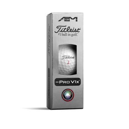 Titleist 2026 Pro V1x Left Dash AIM Performance Alignment Red Line Golf Balls