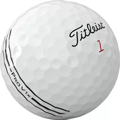 Titleist 2026 Pro V1x Left Dash AIM Enhanced Alignment Golf Balls