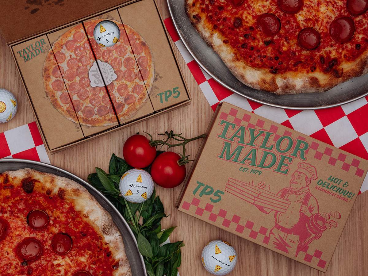 TaylorMade 2025 TP5 Pizza Party Golf Balls