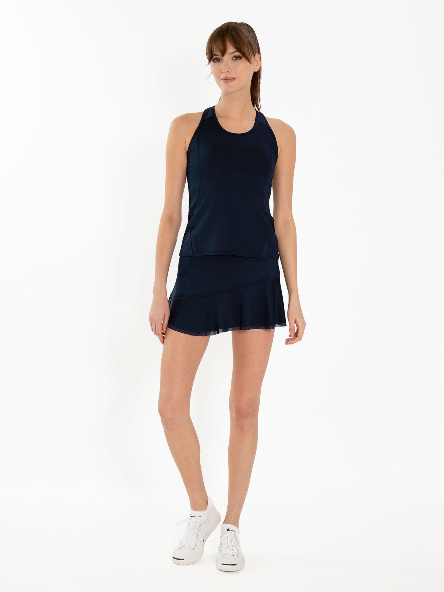 Tennis Classic 13 1/2" Flounce Skirt - Midnight - The Golf Guys Online