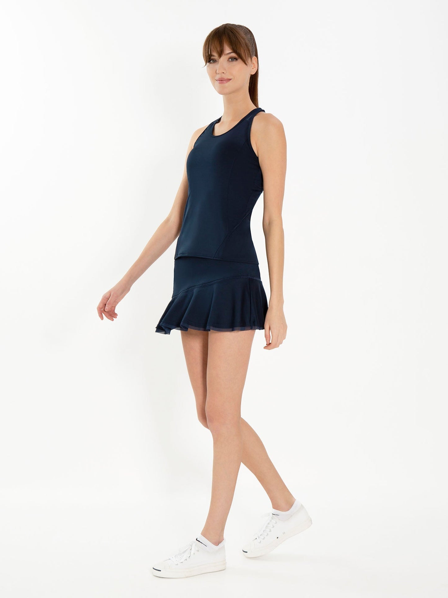 Tennis Classic 13 1/2" Flounce Skirt - Midnight - The Golf Guys Online