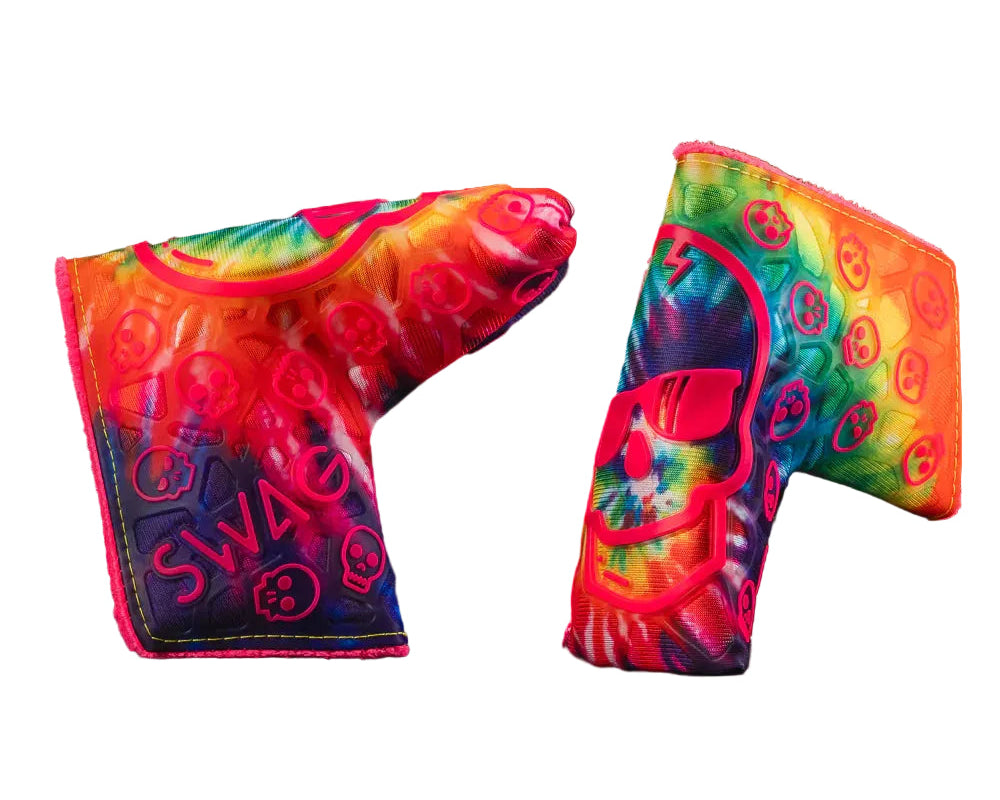 Limited Swag Golf - Tie-Dye Skull TPU Blade Putter Headcover *opened, no bag*