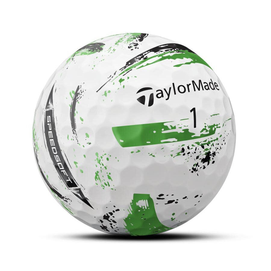 TaylorMade 2024 SpeedSoft Ink Green & Black Golf Balls