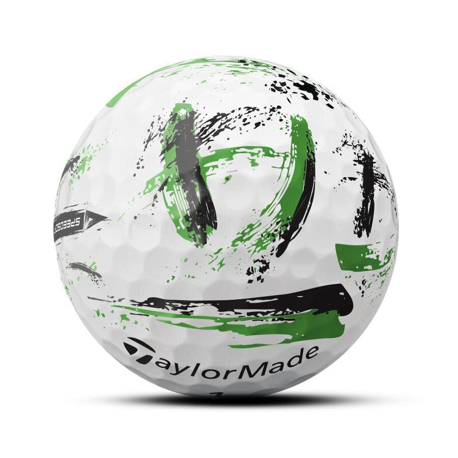 TaylorMade 2024 SpeedSoft Ink Green & Black Golf Balls