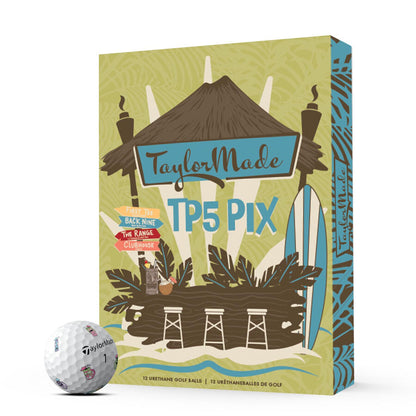 TaylorMade TP5 Pix 3.0 Hawaiian Tiki Golf Balls - The Golf Guys Online