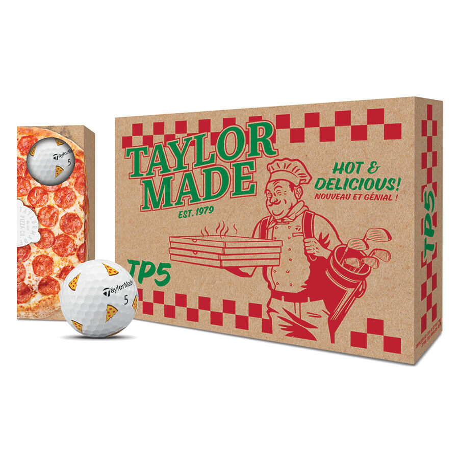 TaylorMade 2025 TP5 Pizza Party Golf Balls
