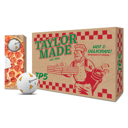 TaylorMade 2025 TP5 Pizza Party Golf Balls