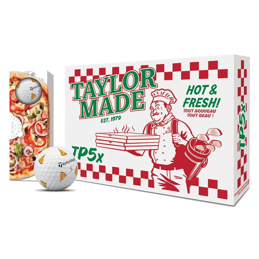 TaylorMade 2025 TP5x Pizza Party Golf Balls