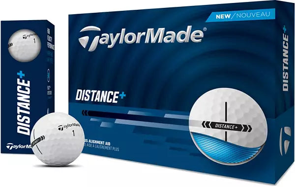 TaylorMade 2025 Distance+ White Golf Balls
