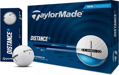 TaylorMade 2025 Distance+ White Golf Balls