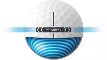 TaylorMade 2025 Distance+ White Golf Balls