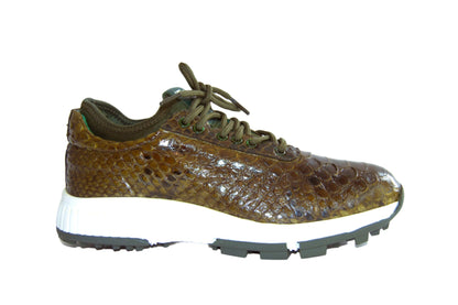 W&H Viper - Python Golf Shoes for Women in Olive