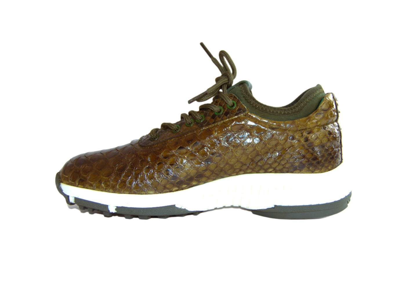 W&H Viper - Python Golf Shoes for Women in Olive