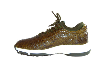 W&H Viper - Python Golf Shoes for Men in Olive