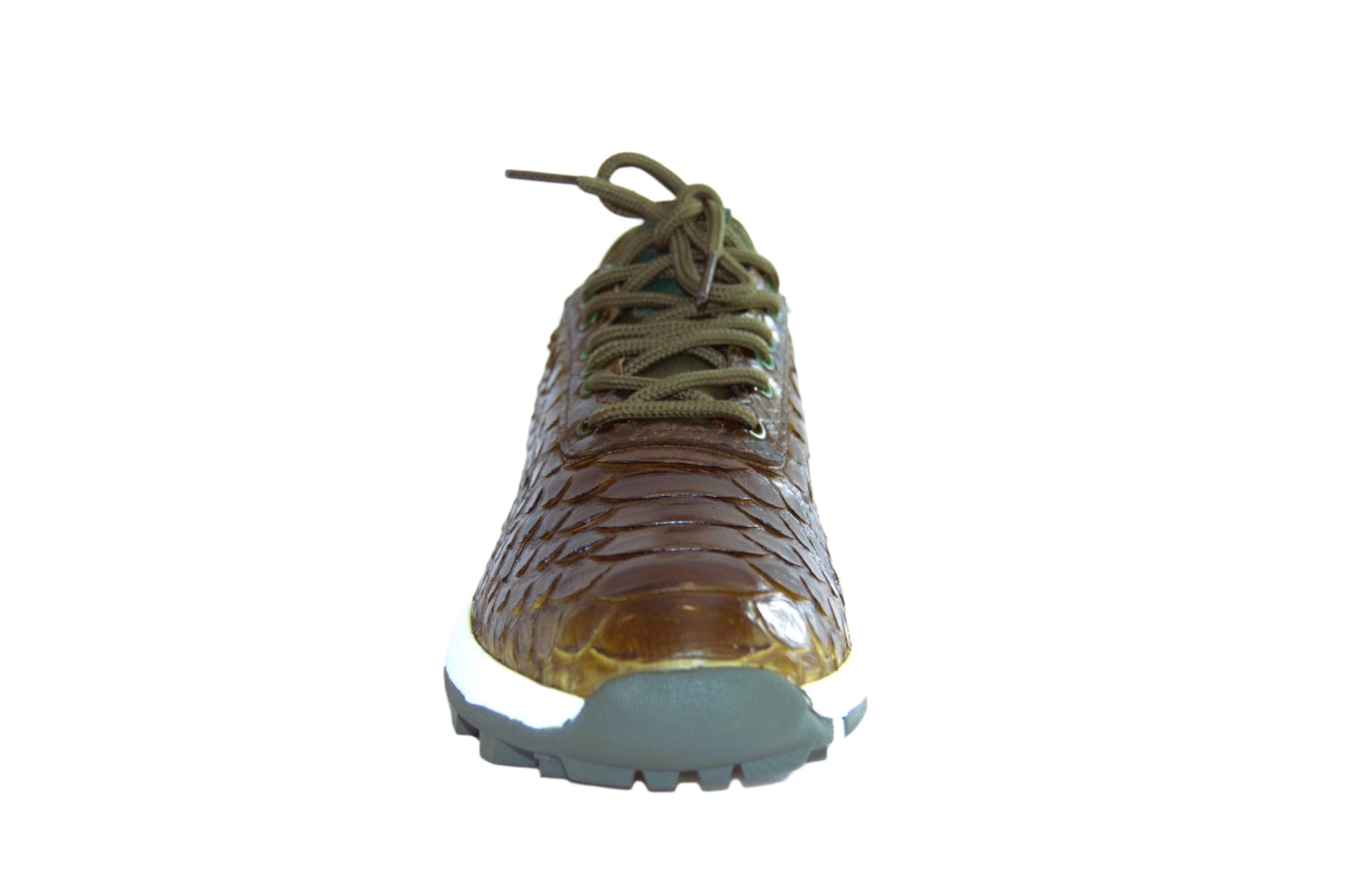 W&H Viper - Python Golf Shoes for Men in Olive