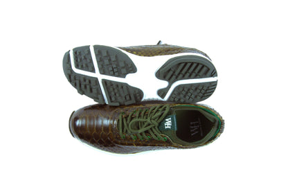 W&H Viper - Python Golf Shoes for Women in Olive