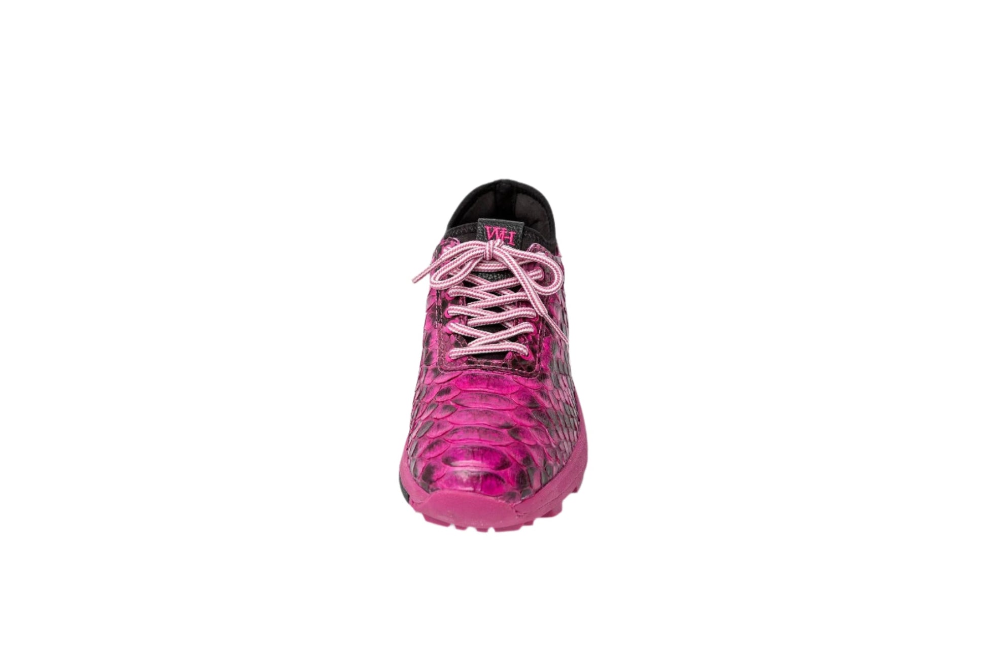 W&H Viper - Python Women's Golf Shoes in Pink & Black