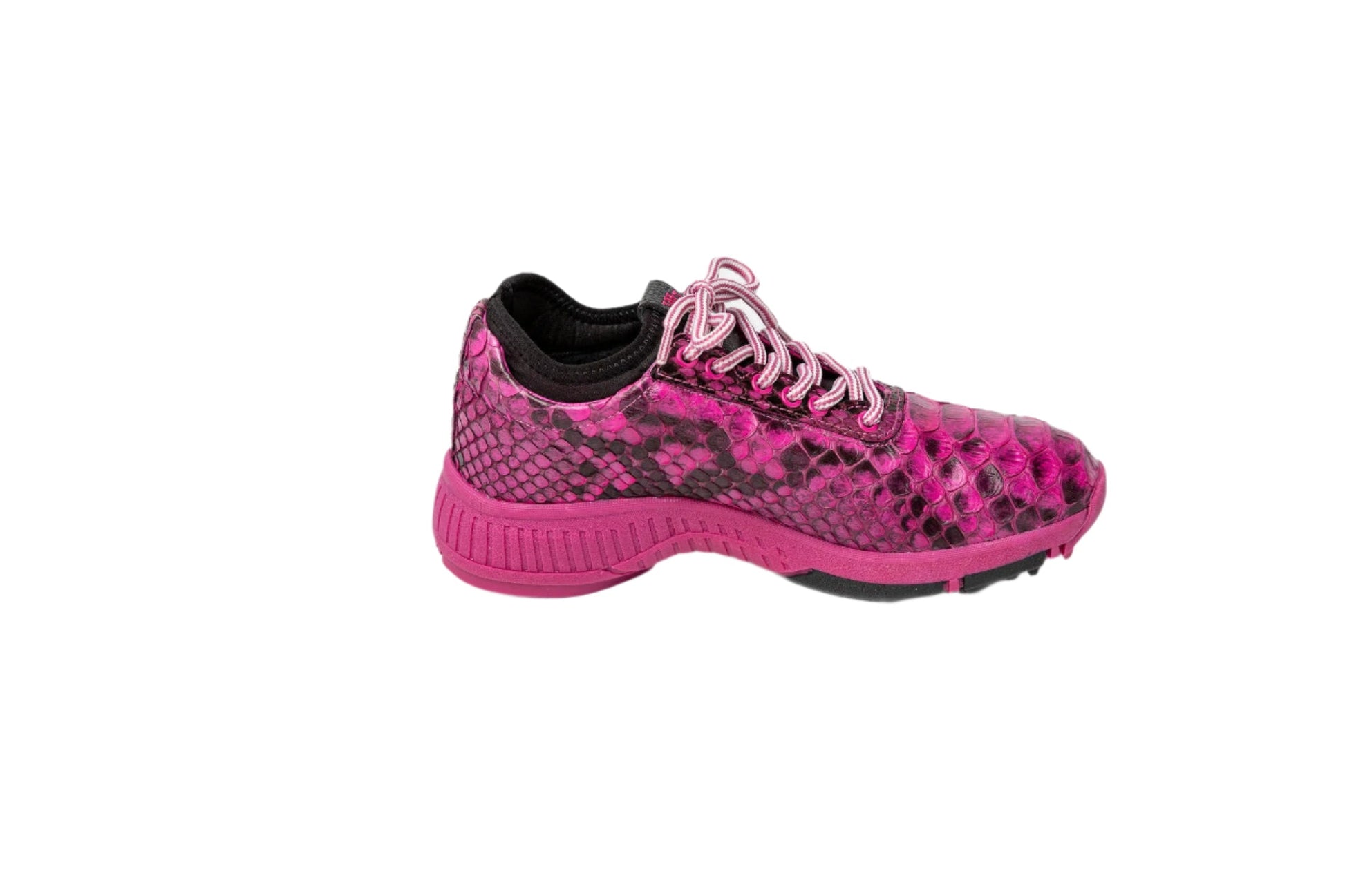 W&H Viper - Python Women's Golf Shoes in Pink & Black