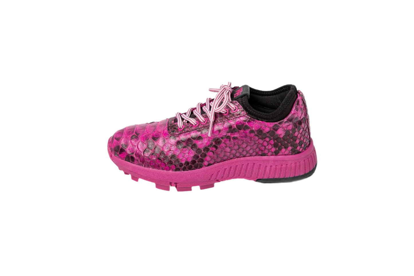 W&H Viper - Python Women's Golf Shoes in Pink & Black