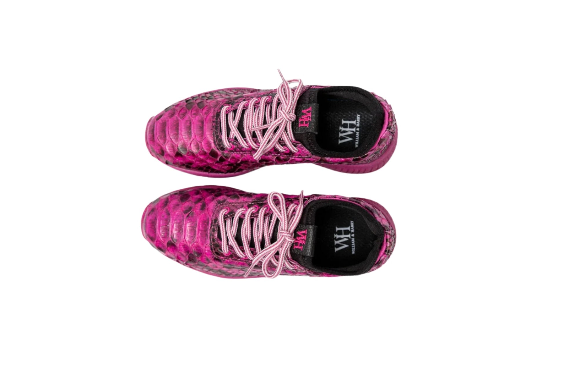 W&H Viper - Python Women's Golf Shoes in Pink & Black