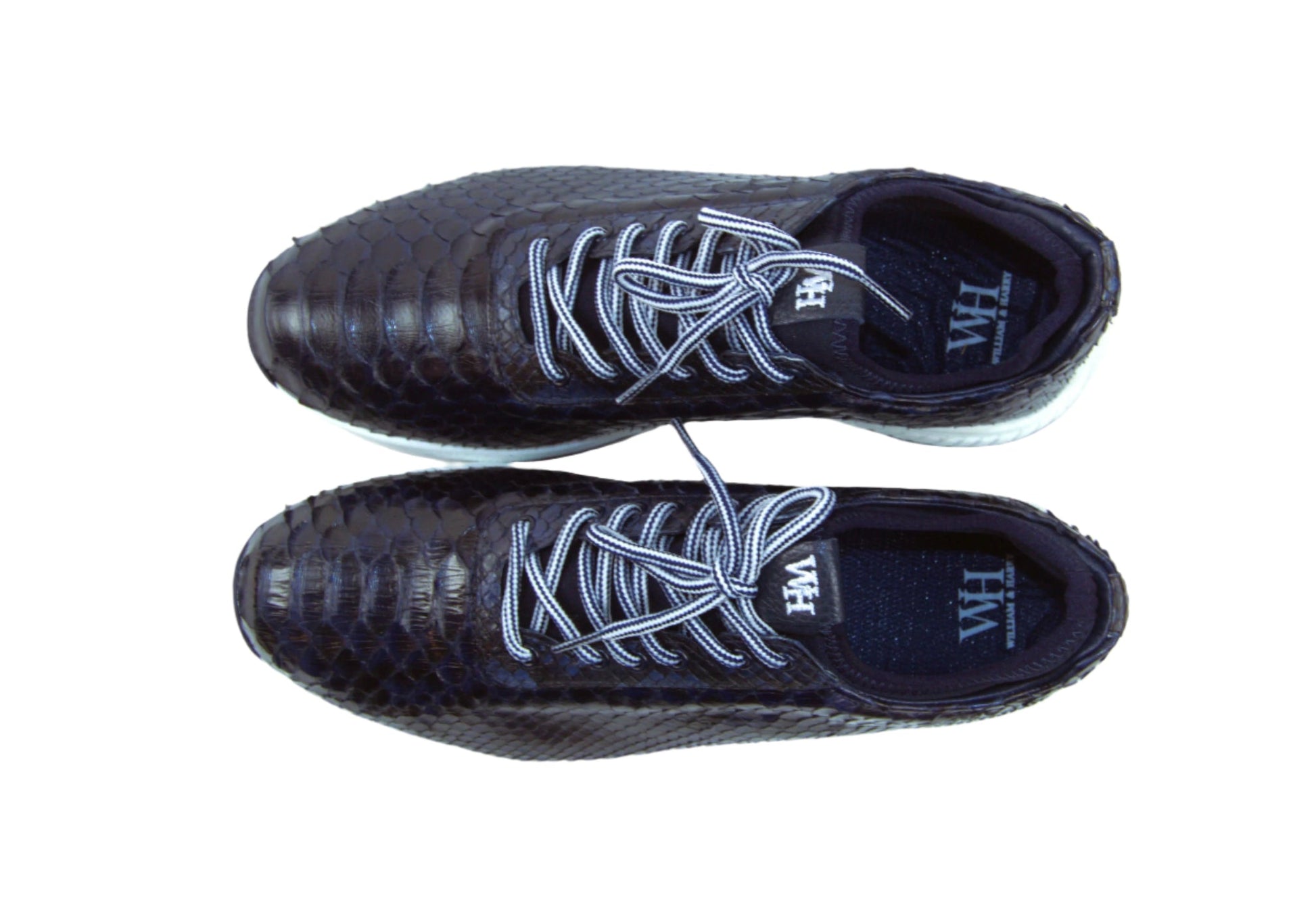W&H Viper - Python Men's Golf Shoes in Dark Blue
