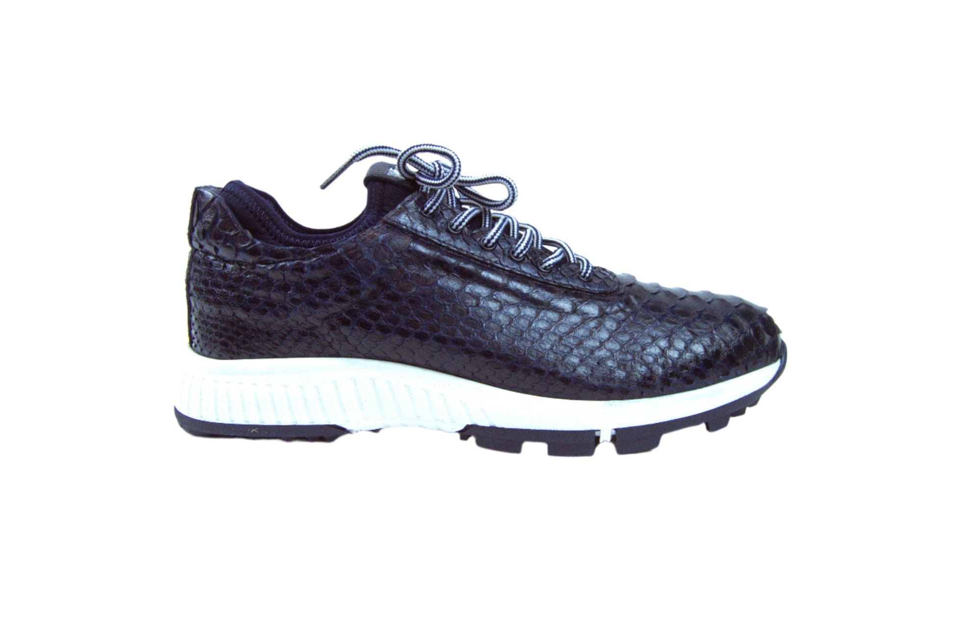 W&H Viper - Python Men's Golf Shoes in Dark Blue