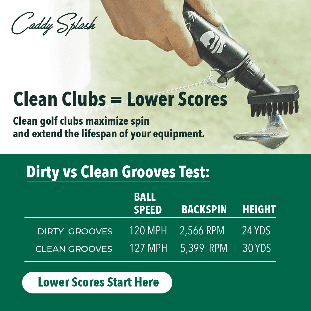 Original Golf Club Water Brush Cleaner - Black Caddy Splash
