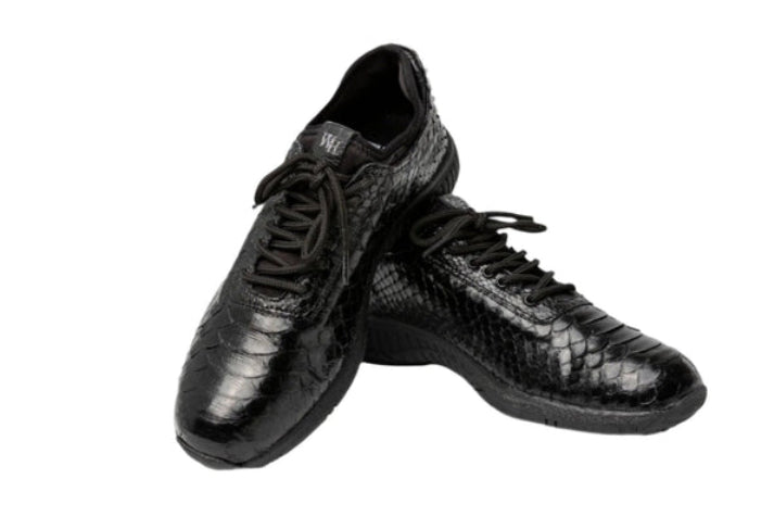 W&H Viper - Python Men's Golf Shoes in All Black